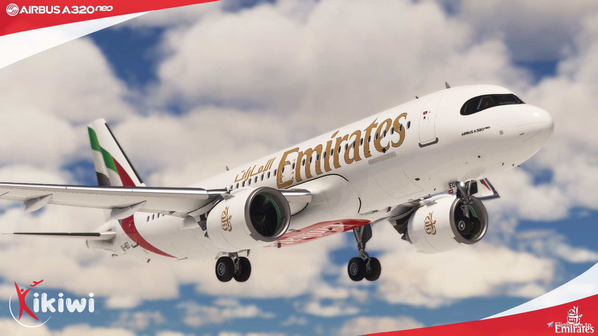 [PACK] Asobo A320neo Emirates 2023 with & without mask - Image 1