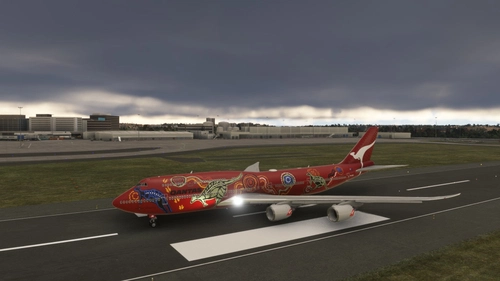 Asobo B747 8i Qantas Wunala Dreaming 4K
