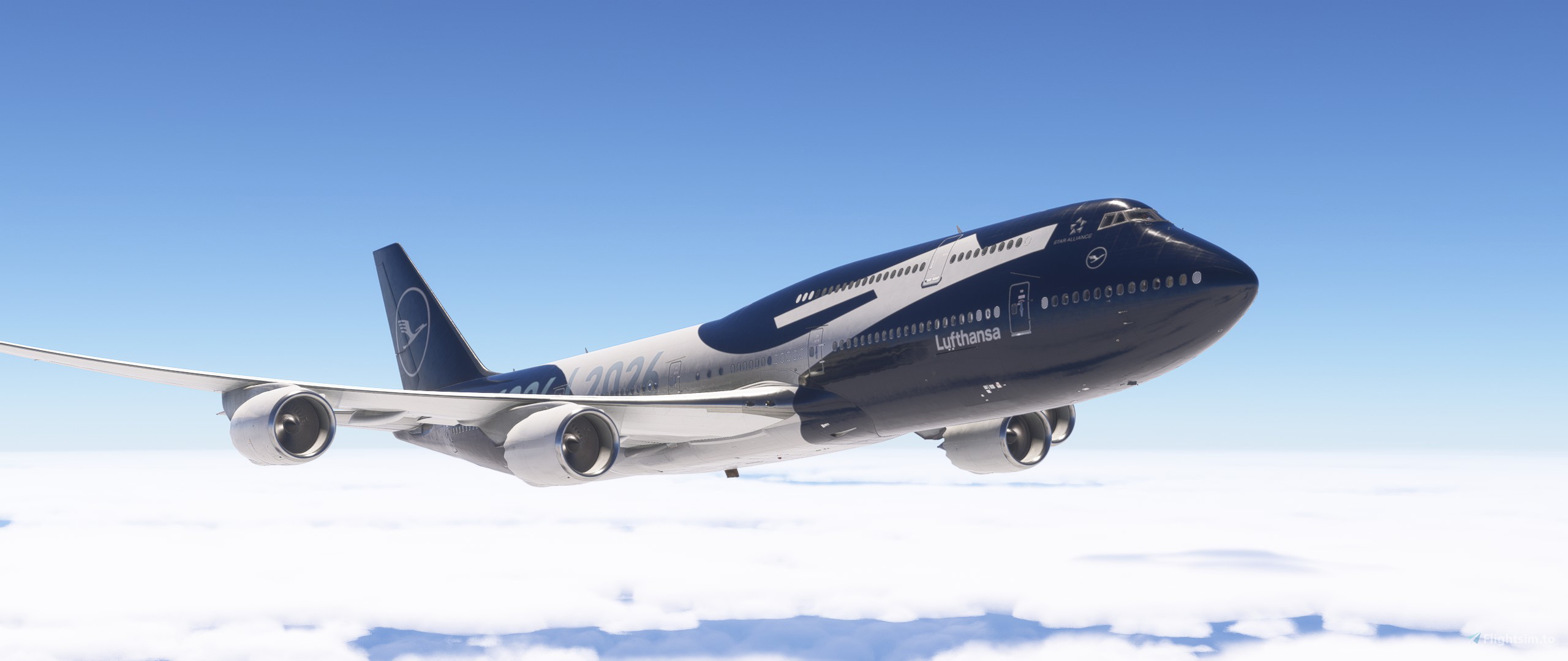 Asobo Boeing 747-8i Lufthansa 100 Year Anniversary for Microsoft