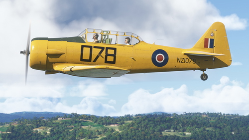 Asobo T-6 Texan : RNZAF Harvard NZ1078 : MSFS 2024