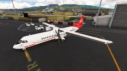 ATR 72 Air Tahiti Rerehau F-ORVU with cabin