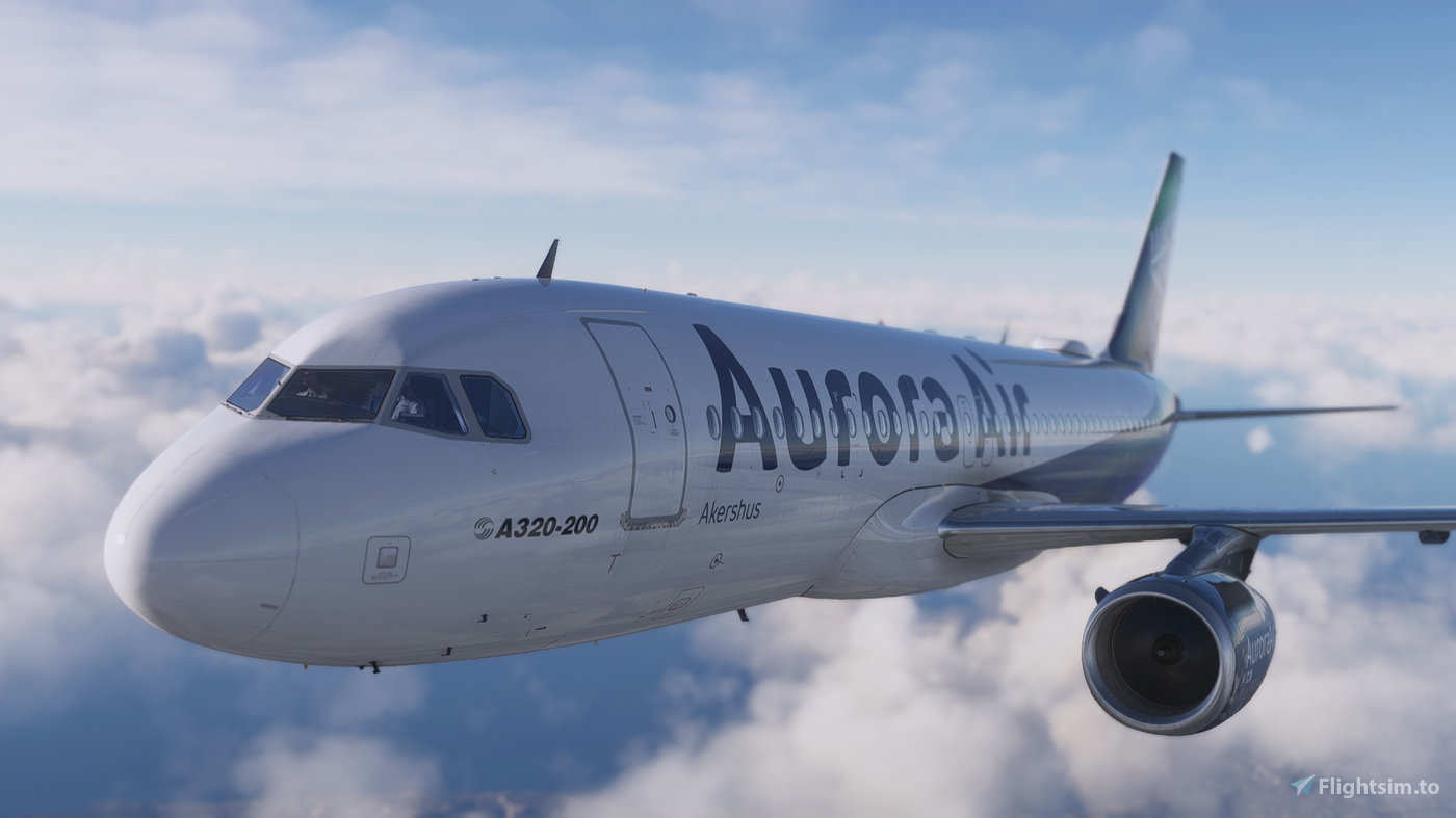 Aurora Air Fenix A320 LNFNX "Akershus" 8K for Microsoft Flight
