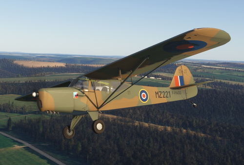 Auster Autocrat J-1A 'F-PAGD' in Camouflage
