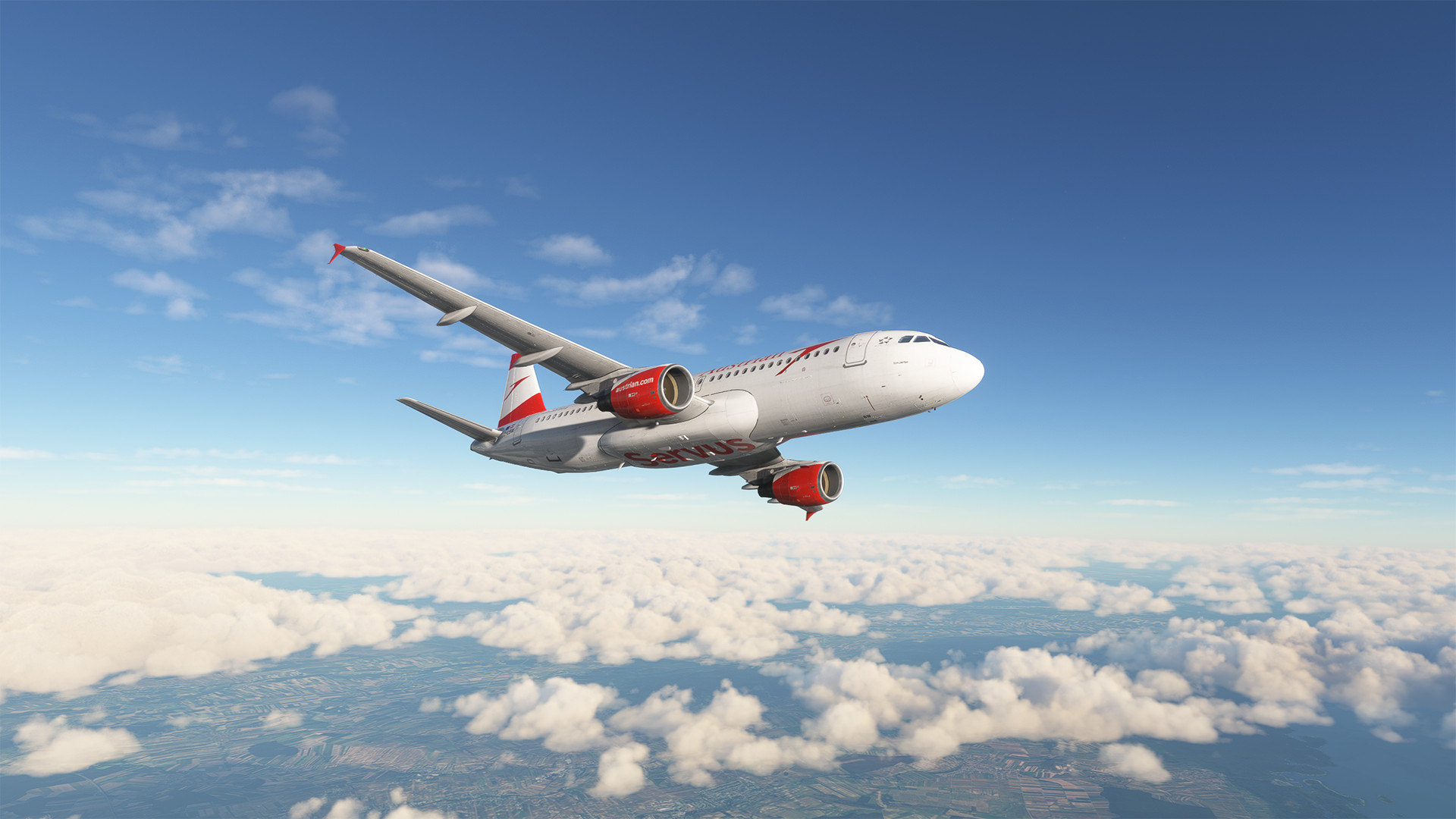 Austrian A320 OC Fleet Pack with custom cabins + EIS1 visual mod for Fenix A320 V2 [8K+4K] - Image 1