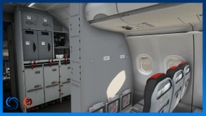 Austrian A320SL OE-LZE, OE-LZF | w/ Cabin | Fenix A320 | V2 thumbnail 8