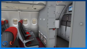 Austrian A320SL OE-LZE, OE-LZF | w/ Cabin | Fenix A320 | V2 thumbnail 10