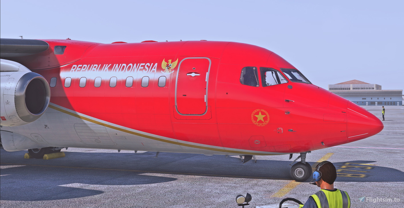 Avro Rj-85 Indonesian government PK-PJJ (Pelita Air service) for ...