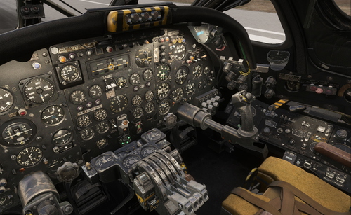 Avro Vulcan Dark Cockpit