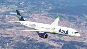 Azul  "Somos a mais pontual do mundo" PR-AOY A350-900 thumbnail 5