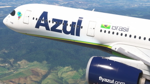 Azul  "Somos a mais pontual do mundo" PR-AOY A350-900 thumbnail 2