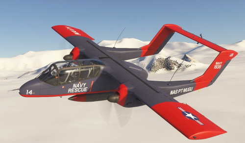 Azurpoly Bronco OV10B- NAVY-Rescue (US Naval Air Station Point Mugu )