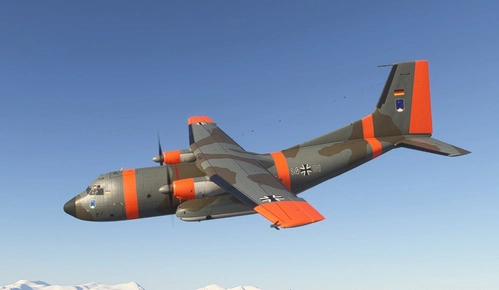 AzurPoly C-160 Transall German Luftwaffe LTG 61 -1401 Camouflage (only MSFS 2024 native model)