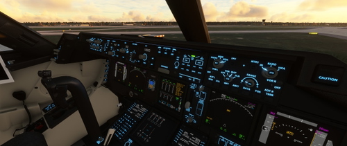 B747-8i Cockpit Black/Creme/Ice mint