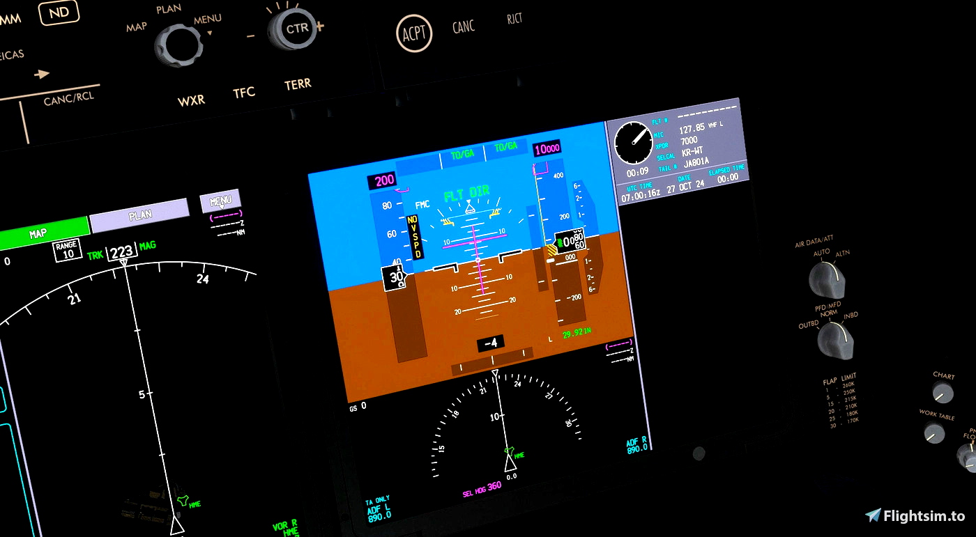 Threads - B788/B789 Unmirrored PFD for Microsoft Flight Simulator | MSFS