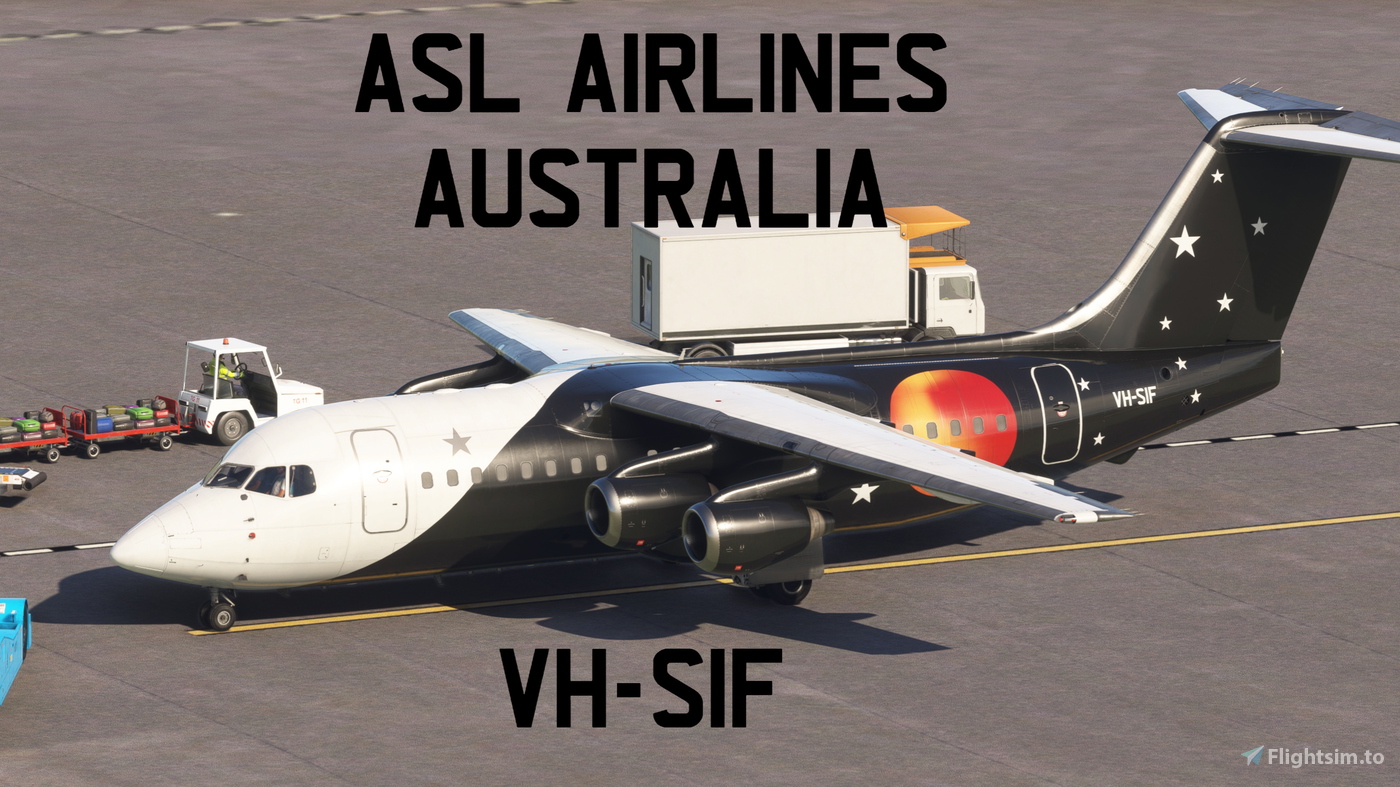 BAE 146-200QC ASL Airlines Australia VH-SIF for Microsoft Flight ...