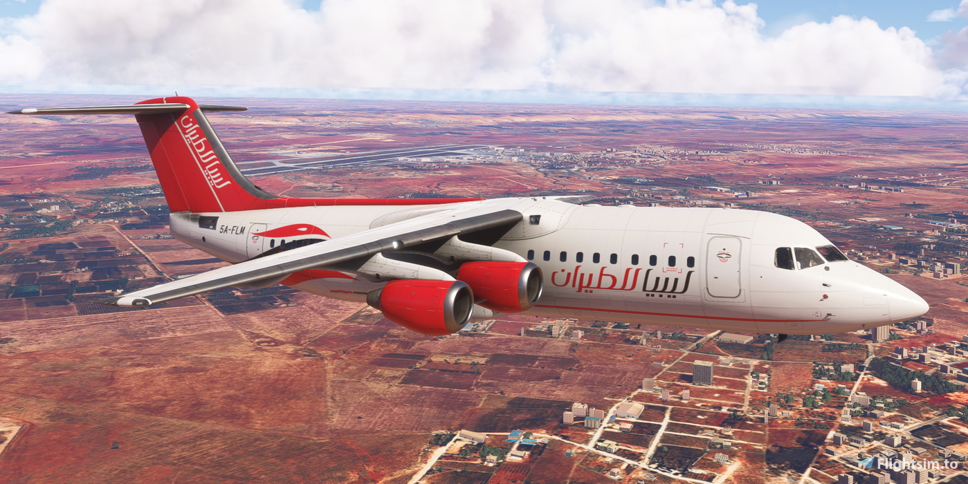 BAe RJ100 Air Libya 5A-FLM のために Microsoft Flight Simulator | MSFS