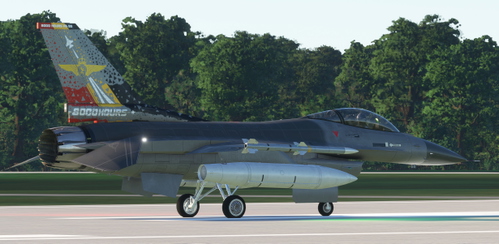 F-16C FA-95 8000HOURS Tailpaint