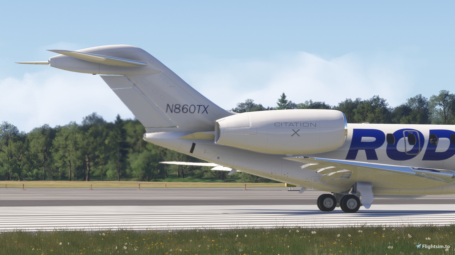 Baker Aviation N860TX for FlightFX C750 - Aircraft Liveries for