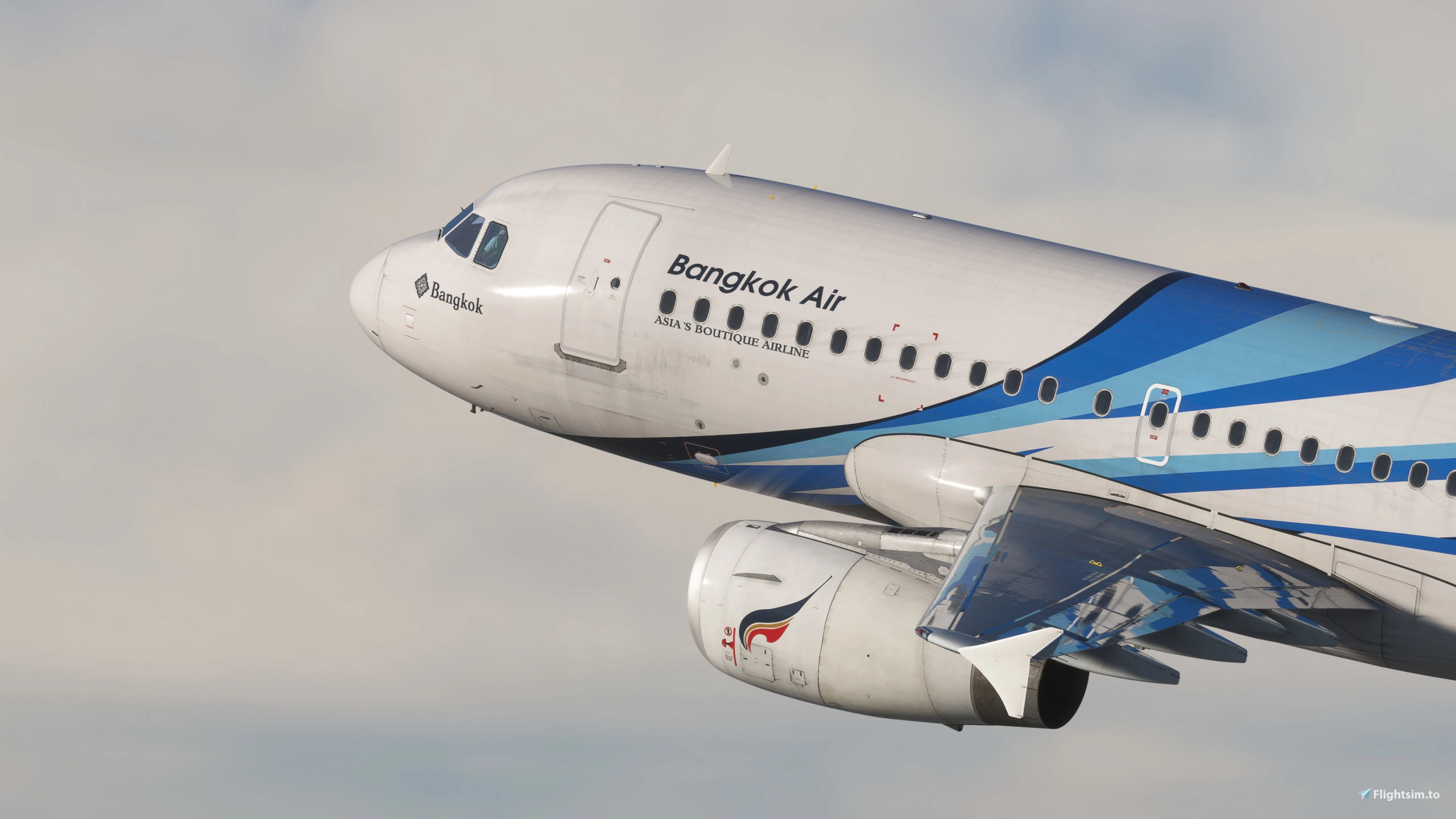 Bangkok Air [HS-PPB] w/Cabin Fenixsim A319 [8K+4K] - Image 1