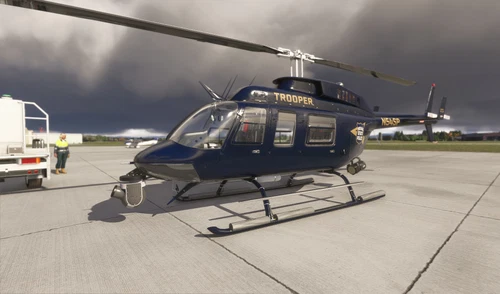 Bell 206 Long Ranger - Indiana State Police dark blue (requested)