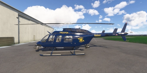 Cowan Sim Bell 206 L3 Long Ranger - Michigan State Police