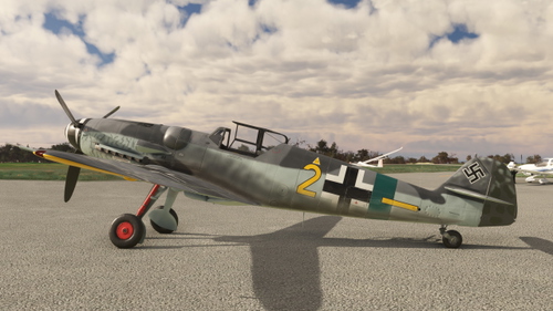 Bf 109G-6/AS  W.Nr. 412807   "Gelbe 2"  6./JG 27