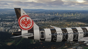Condor Flugdienst D-ASGE Eintracht Frankfurt 8K w/ custom Cabin FENIX - Ultra Realism thumbnail 3
