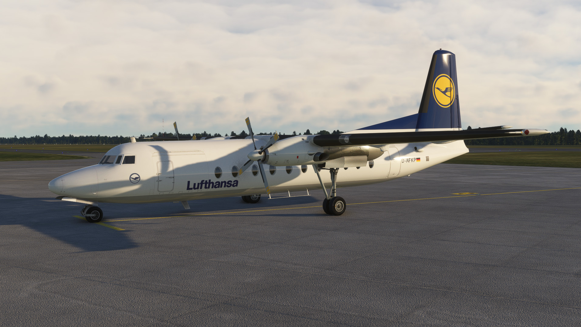 Bgt. Fokker F27: Lufthansa D-AFKP (Based on Fokker F50) - Image 1