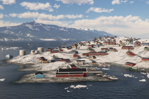 BGUM - Uummannaq Heliport & Town & Icebergs