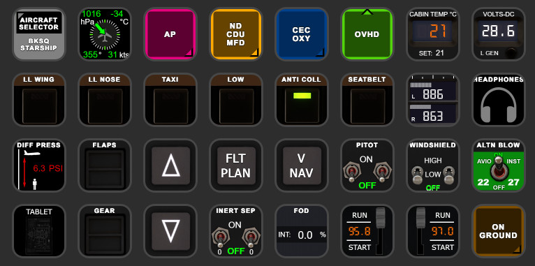 BKSQ Starship StreamDeck XL & PLUS profile & AAO Scripts - Image 1