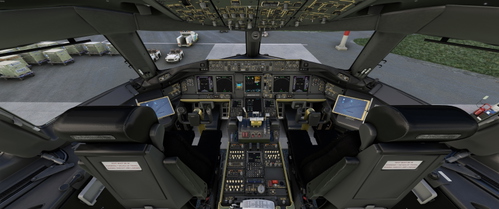 Black - Gold Cockpit PMDG 777-300ER