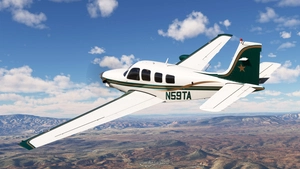Black Square A36TC Turbine Bonanza Professional - N59TA (Dynamic Registration) thumbnail 3