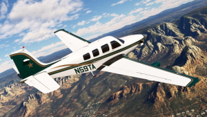 Black Square A36TC Turbine Bonanza Professional - N59TA (Dynamic Registration) thumbnail 4