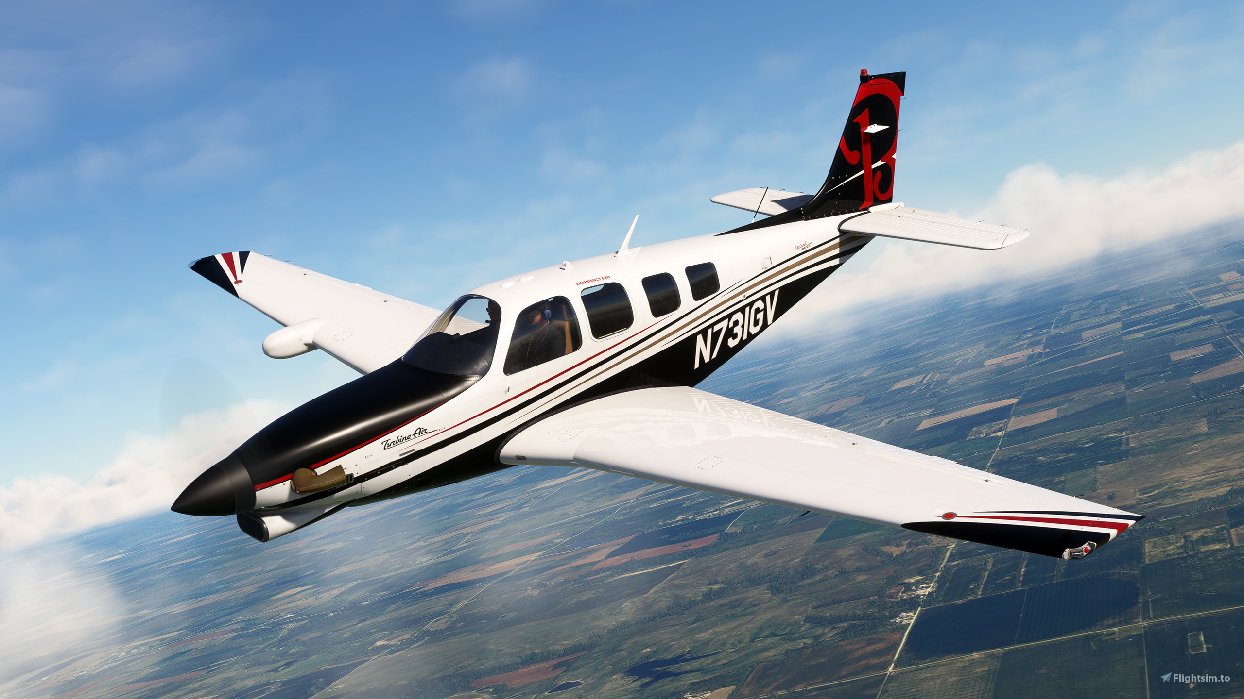 Black Square A36TC Turbine Bonanza Professional - N731GV (Dynamic