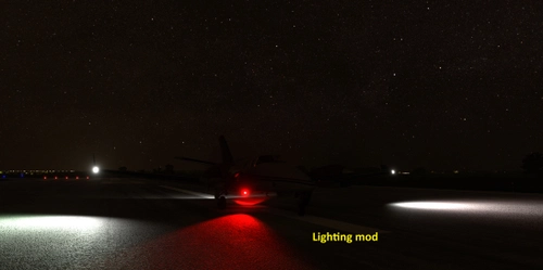 Black Square Aircraft Light Mods