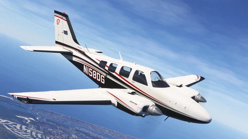 Black Square B58 Baron Professional - N158DG (Dynamic Registration)