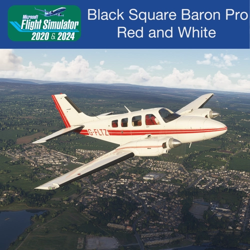Black Square Baron Pro Red and White