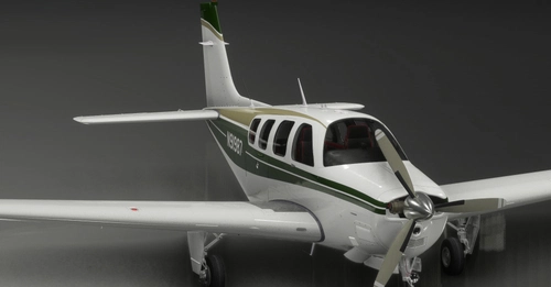 Black Square Bonanza Pro Green Livery