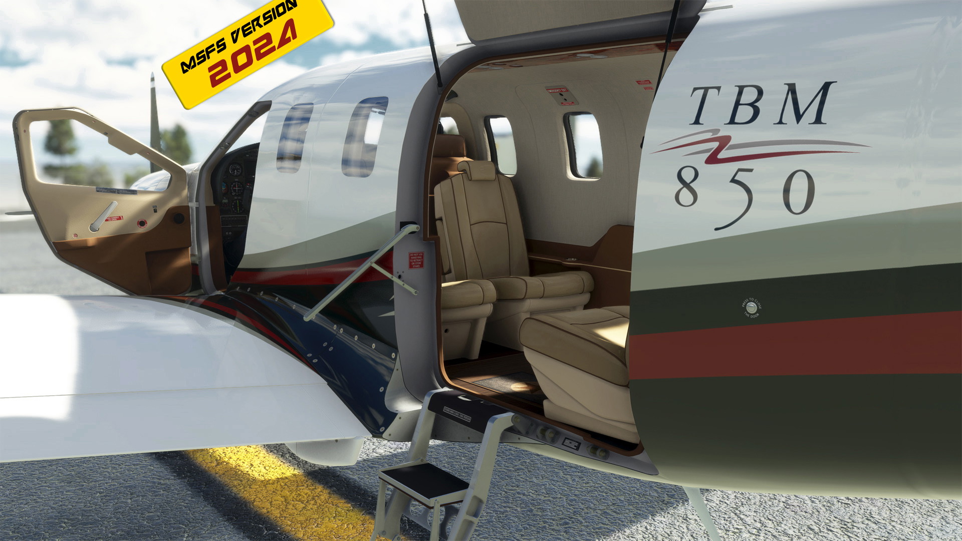Black Square TBM 850 N851TB with Interior (Dyn. Reg.) - Image 1