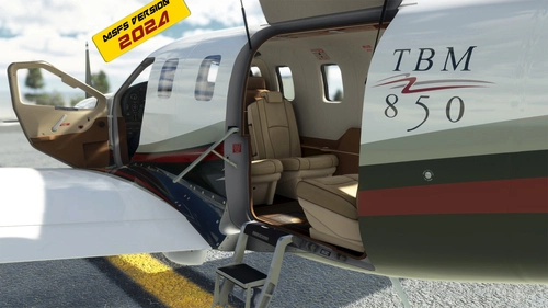 Black Square TBM 850 N851TB with Interior