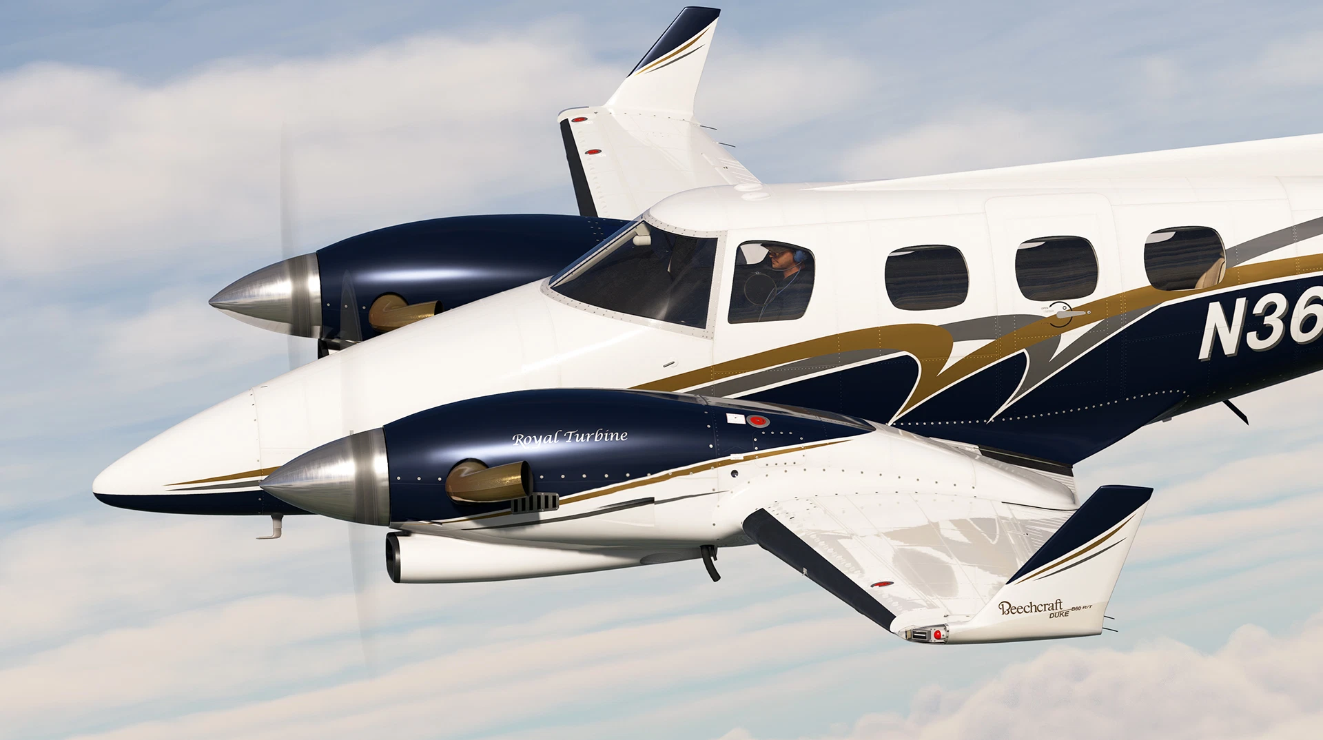 Black Square Turbine Duke - N3675D (Dynamic Registration) - Image 1