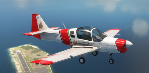 Blackbox Simulation SA Bulldog Royal Hong Kong Auxiliary Air Force Livery (HKG-6)