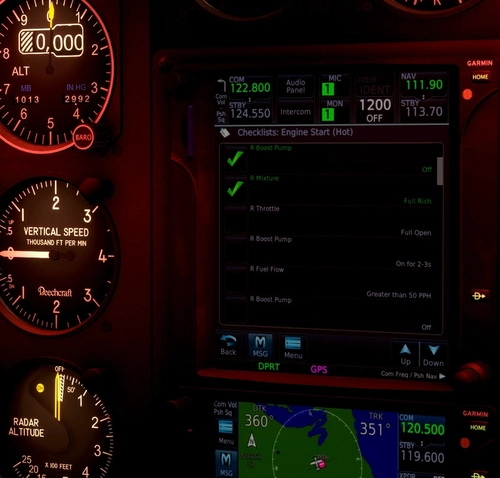 BlackSquare Turbine Duke PMS GTN750 Checklists