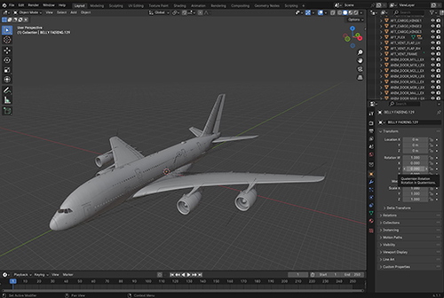 Blender FBW A380 Paintkit