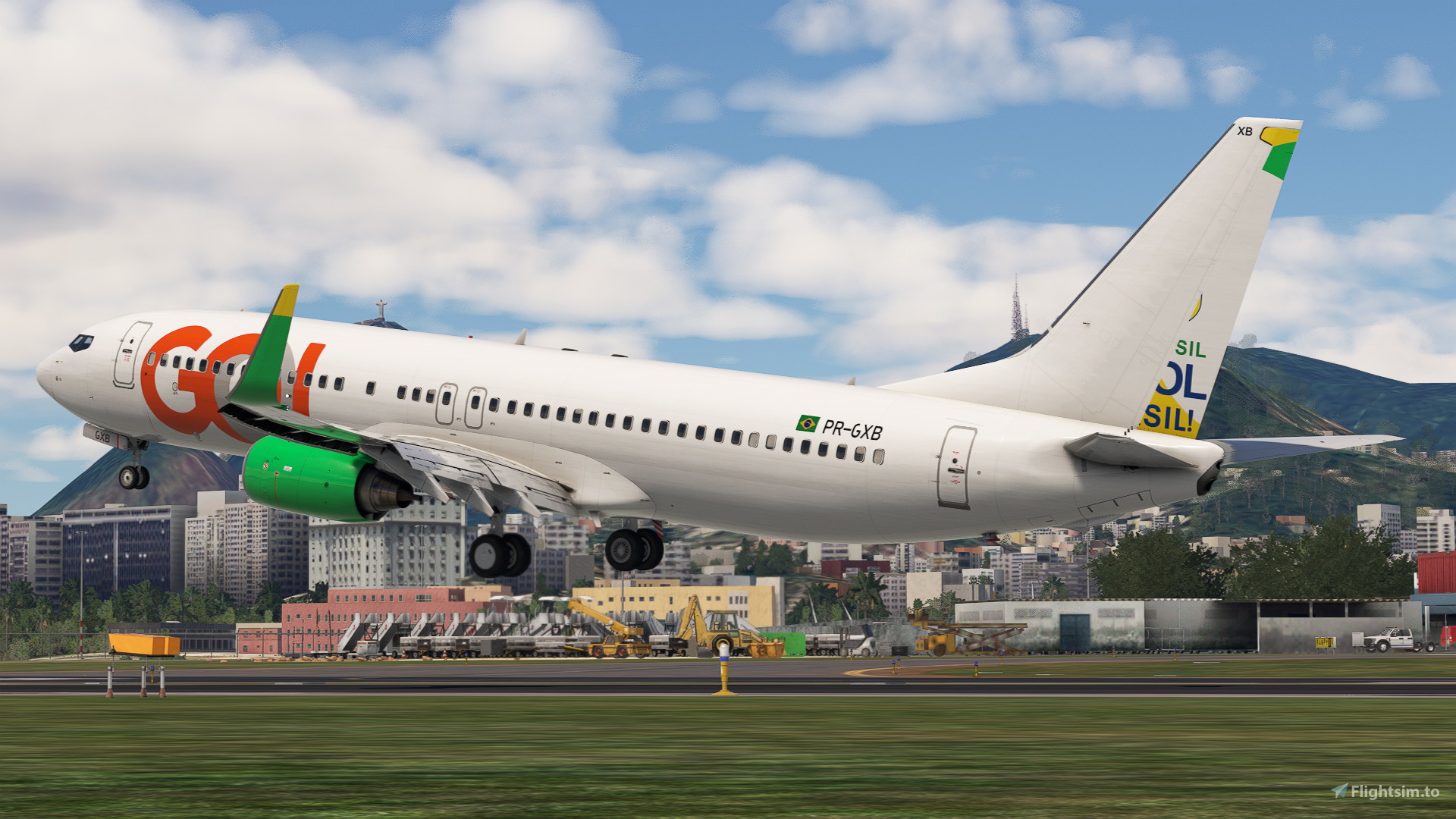 ゴル航空 737-800 PR-GXB 1/400 Gol Linhas Aéreas(GOL Do Brasil) B737-800w Reg: PR-GXB NG