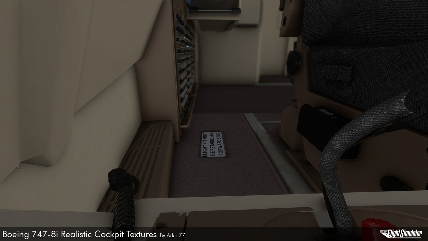 Boeing 747-8i Realistic Cockpit Textures for Microsoft Flight Simulator ...