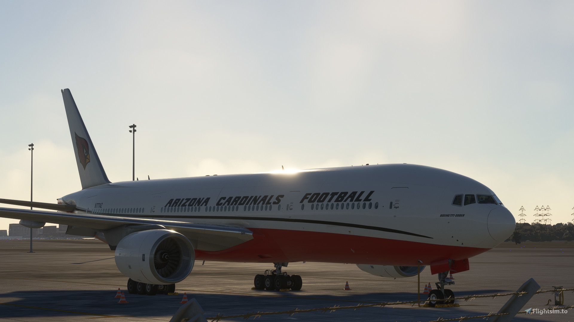 Boeing 777-200ER Arizona Cardinals N777AZ (ex N867DA) for