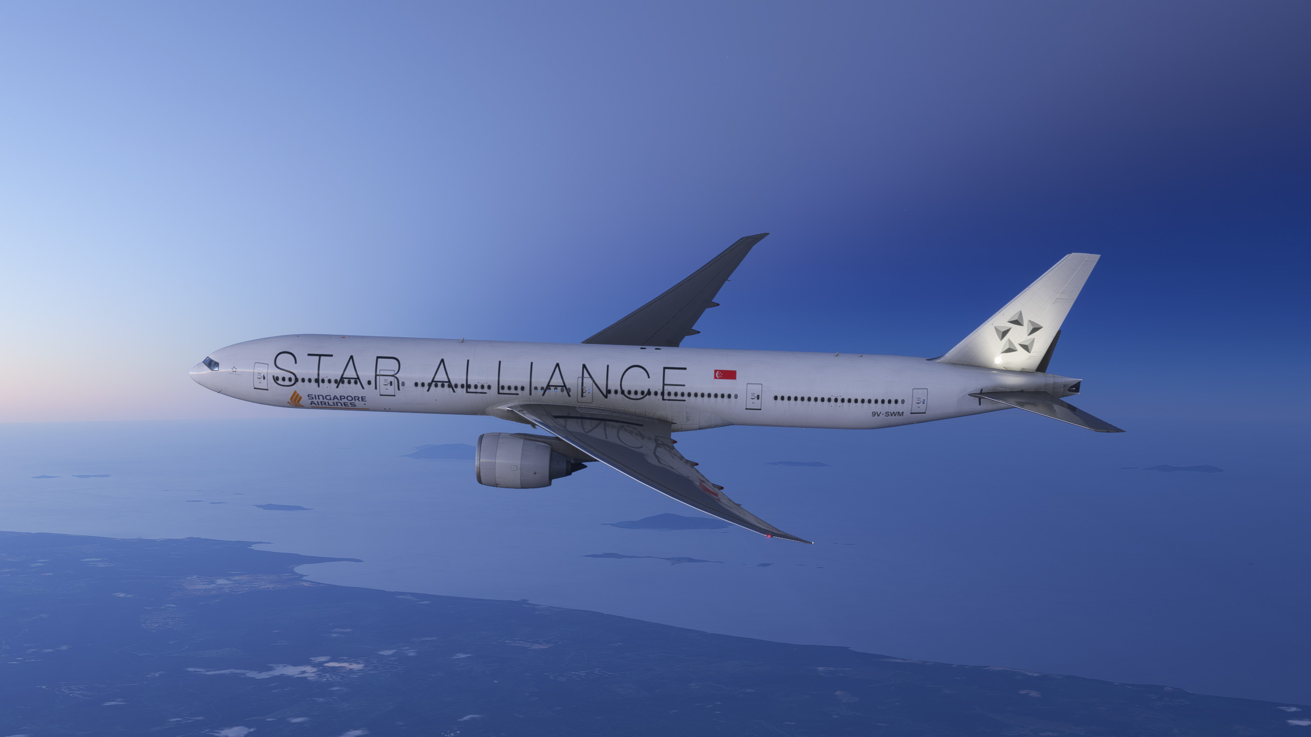 Boeing 777-300ER Singapore Airlines Star Alliance (9V-SWM) - Image 1