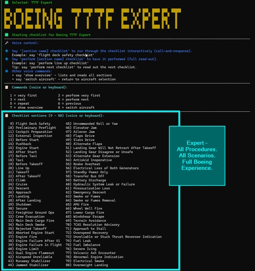 Boeing 777 Checklist Bundle - Checklist Bundle for Checklist Reader