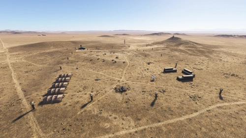 Bombing range near Edwards AFB, EDW test range